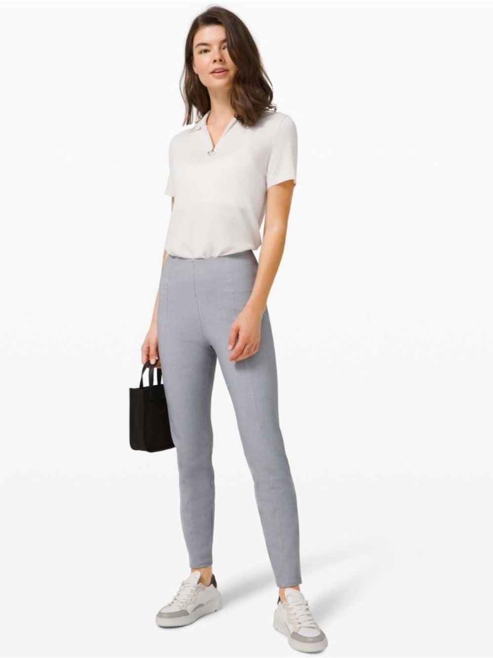 Lululemon Here to There High-Rise 7/8 Pants Grey High-Waist Ankle Pants Women's